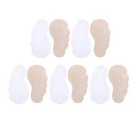 FOYTOKI Forefoot Front Pads High Heel Inserts Pigskin Cushion 5 Pairs Sweat Absorbing Comfort for Foot with Shoe Insoles
