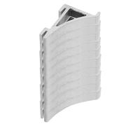 FOYTOKI Freezer Shelf Holder 10pcs Aluminum Refrigerator Clamp Support Hooks for Appliance Stability and Household Organization