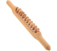 FOYTOKI Full Body Massage Roller Wooden Rod for Scraping Rod Natural Massager for Back Pain Relief Home Use Manual Acupuncture Point Stick