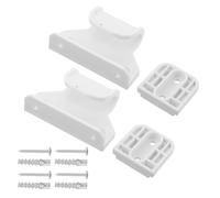 FOYTOKI Gate Extension Kit with Wall Mounting Hardware, Retractable Safety Gate Replacement Parts for and Pets, Adjustable Indoor Door Fence Accessories Set (2 Latches + 2 Brackets +