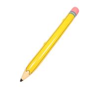FOYTOKI Giant PVC Inflatable Pencil Balloon for Classroom and Birthday Party Decoration Large Yellow Crayon Prop Portable Inflatable for School Wall Display and Festive Events