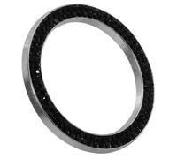 FOYTOKI Glitter Car Accessories Engine Start Button Cover with Rhinestone Decorative Ring Zinc Alloy Material Easy Installation Unique Design for Car Interior Decoration Black