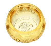 FOYTOKI Golden Craft Crystal Treasure Cornucopia Bowl Decorative