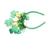FOYTOKI Green Hair Ribbon St Patrick's Day Headwear Irish Festival Headband Tassel Headpiece for Women