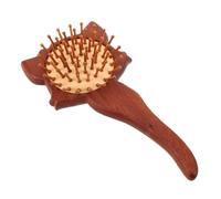 FOYTOKI Hair Brush With Fox Shaped Paddle: Wooden Comb - Cartoon Hairbrush Anti Static Scalp Massaging Tool For Women Men Kids