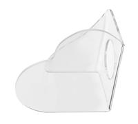 FOYTOKI Heart Shaped Acrylic Nail Art Palette Clear Handheld Mixing Tray For Gel Polish And Makeup Portable Nail Stuff For Salon And Home Use