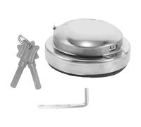 FOYTOKI Heavy Duty Anti-theft Locking Gas Cap with Double Lock Security for Truck Gas Tank and Oil Tank, Metal Construction, for Logistics Fleet and Longhaul Truck Drivers