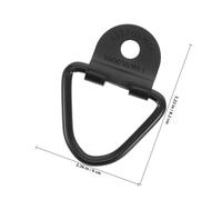 FOYTOKI Heavy Duty D-ring Tie down Anchors for Trailer Cargo Secure Fit Carbon Steel V-shaped Bolt-on Mounting with Screws and Washers for Applications