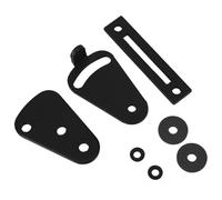 FOYTOKI Heavy Duty Sliding Barn Door Handle, Carbon Steel Wood Door Pull with Thickened Base and Easy Mounting, Black Rustic Grip Handle for Kitchens and Living Rooms