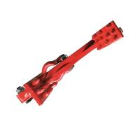 FOYTOKI Heavy Duty Steel Pallet Puller Clamp Strong Pulling Capacity, Practical Unloading Tool for Shipping and Manufacturing Facilities, Red Material Handling Pallet Grabber