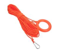 FOYTOKI High-strength Red Floating Rescue Throw Rope with Hook for Water Safety, Polyethylene Material, for Rivers and Water Rescue Operations