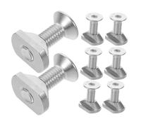 FOYTOKI Hydrofoil Mounting Screws Universal Fit Stainless Steel 8pcs with T Shape Design and Impact Resistant Hardware for Surfboard and Foil Board for Lakes and Oceans