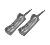 FOYTOKI Inflatable Mobile Phone Prop Toy for Kids Silver Retro 80s-90s Cell Phone Model 2pcs for Party Decorations and Pretend Play
