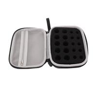 FOYTOKI Insulin Peptide Fridge Case with 20 Slots for 3ml and 10ml Vials, Oxford Cloth Hard Case with Thick Insulation and Removable Lid, Cooling Storage Maintaining 2℃-8℃ Over 48