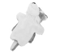 FOYTOKI Interactive Cartoon Wolf Hand Puppet Soft Plush Performance Prop for Stimulates Imagination and Improves Communication Skills for Storytelling and Parent Bonding