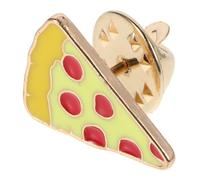 FOYTOKI Lapel Pin Cute Cartoon Pizza Zinc Alloy with Fading Resistance Small and Delicate Accessories Brooch Pin for Women for Daily Wear and Gatherings