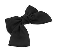 FOYTOKI Large Black Bowknot Hair Clip for Women Adorable Barrette Satin Finish for Parties and Special Occasions Elegant Hair Accessories
