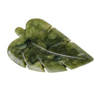 FOYTOKI Leaf Shaped Hsiuyen Jade Decorative Stone for Office and Home