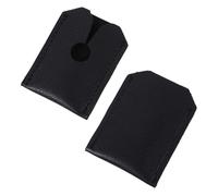 FOYTOKI Leather Head Cover 2pcs Protective Sleeve for Safety Heads Portable Storage for Men’s Shaving Accessories