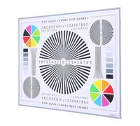 FOYTOKI Lens Test Chart for Indoor Cctv Installation, Focus Alignment Tool and Camera Color Calibration Card with Image and Intuitive Test Pattern on Paper for Network Cameras