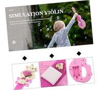 FOYTOKI Lightweight Mini Violin for Safe Rounded Edges Vibrant Colors Educational Music Instrument for Preschool Learning and Birthday Party Favors