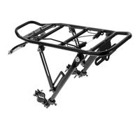 FOYTOKI Lightweight Rear Cargo Rack Aluminium Alloy Bike Carrier Rack Compatible with V-type and Disc Brakes for Mountain Bikes Practical for Outdoor Short Trips