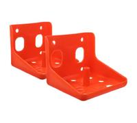 FOYTOKI Livestock Mineral Salt Block Holder 2Pcs Stable Feeding Rack for Sheep and Cattle Farm Supplies PE 6.69X6.30X5.35In Red