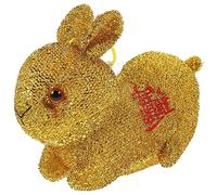 FOYTOKI Lucky Rabbit Doll Year Bunny Decorative Plush Toy Stuffed Animal for Boys and Girls