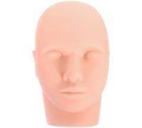 FOYTOKI Mannequin Head for Makeup Practice and Eyelash Extension with Soft Pvc Material and Massage Teaching Function, Suitable for Beginners in Beauty Salons or Individual Use
