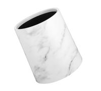 FOYTOKI Marbling with Waste Capacity Paper Layer 8l Basket Double Plastic Container Large Opening for Bedroom and Study