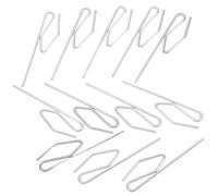 FOYTOKI Metal Curtain Rod Hooks Iron Shower Curtain Track Hooks with Universal Slot Design 50pcs with Resistance to Wear and Tear for Vehicle Interior and Home Use