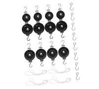 FOYTOKI Metal Pulley Set for Physics Experiments 2 Sets Double Single Pulleys Adjustable Mechanics Teaching Equipment for School Students Suitable for Home Experimentation