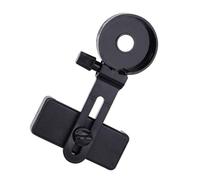 FOYTOKI Microscope Phone Adapter for Binocular and Astronomical Telescopes, Black Plastic Phone Clip for Stable Photography and Images Capture the Moon, for Taking Pictures from Further
