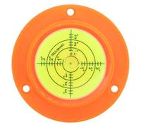 FOYTOKI Mini Bubble Level Bubble Level with Base Circular Plastic Leveling Tool Lightweight Accurate Measurements Easy to Place Stably for Outdoor DIY Installations