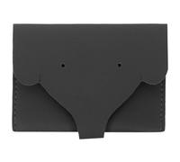 FOYTOKI Mini Coin Purse Tiny Pouch Pu Leather Portable Multi-Functional Storage Black Fashionable Design Artistic Style Coin Purse for Women Everyday Use