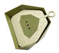 FOYTOKI Mini Dustpan and Small Broom Set, Portable Household Cleaning Brush with Avocado Green Handle, Multi-Function Desktop and Kitchen Sweeping Tool for Office and Home Use