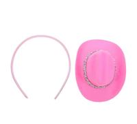 FOYTOKI Mini Top Hat Headband Party Accessory Elegant Pink Polyester for Women with Universal Fit Vintage and Stylish Fascinator Hair Ornament for Party and Photo Moment