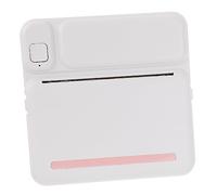 FOYTOKI Mini Wireless Inkless Label Printer Portable Photo and Wrong Question Printing Machine, 5 Rolls Paper Included, Pocket Size for Students and Study Use