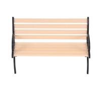 FOYTOKI Miniature Park Bench Model, Brown-Red Dollhouse Furniture Decor, Small Scale Outdoor Seat for Dollhouse Garden and Craft Accessories