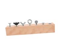 FOYTOKI Montessori Wooden Screw Toy Peg Board for Toddlers Learning Activity Sensory Toy for Early Development and Fine Motor Skills