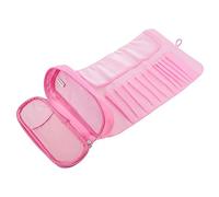 FOYTOKI Multi-Functional Makeup Brush Organizer Bag Rolling Travel Case for Brushes and Portable Design for Easy Storage and Makeup Application