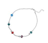 FOYTOKI Mushroom Necklace Beaded Collarbone Chain for Women with Fine Workmanship and Textured Design