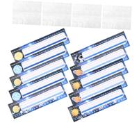 FOYTOKI Name Tags for School Desks Adhesive Classroom Nameplates with Pencil Design for Classrooms and Learning Environments Smooth Writing Surface Versatile Use