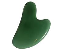 FOYTOKI Natural Jade Board Heart Shaped Facial Massager for Beauty Relaxation and Aging Smooth Edges for Safe Use present for Friends and Family