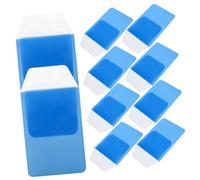 FOYTOKI Nurse Pen Storage Pouch 10pcs Light Blue Insert Type Pocket Protectors for Doctors and Nurses Shirt Pen Organizers Daily Use for Clinical and Office Use