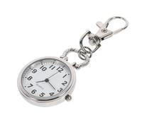 FOYTOKI Nurse Pocket Watch Large Dial Zinc Alloy Pendant Watch with Big Numbers for Students and Elderly Small Stainless Steel Clip