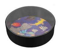 FOYTOKI Ocean Sound Drum Wave Bead Hand Percussion Instrument for Home School and Birthday Parties Portable Sea Sound Music Drum for Relaxation and Atmosphere Enhancement