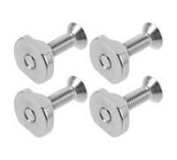 FOYTOKI Paddleboard Fin Screws and Universal Compatibility Stainless Steel 4pcs M6 with Washers, Replacement Fin Plate Screws Easy Adjustments for Surfboard and Sup for Outdoor Surfing