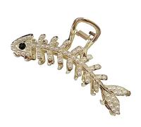 FOYTOKI Pearl Hairpin Bone Clip Claw Clip for Women Thick Hair Hair Accessories