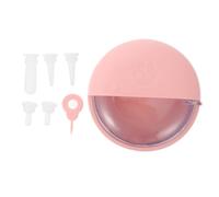 FOYTOKI Pet Milk Bowl Puppy Feeder Portable Pp for Newborn Pets | Puppy Feeding Tool, Simulated Nipples Kit, Pink Pp Build, Rabbits and Puppies Feeding Use